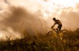 mountain bike couple outdoors